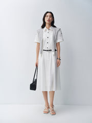 Women's Shirt Dress with Detachable Shawl