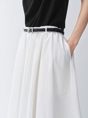 Women's High Waist A-Line Maxi Skirt