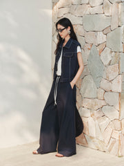 Women's Elastic Waist Oversized Wide-Leg Pants