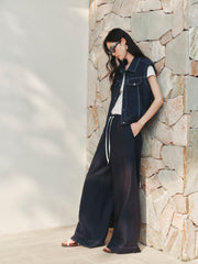 Women's Elastic Waist Oversized Wide-Leg Pants