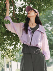 Women's Lightweight Cropped Jacket and Tank Set