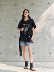 Women's Loose-Fit Vintage Graphic T-Shirt