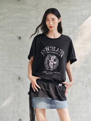 Women's Loose-Fit Vintage Graphic T-Shirt