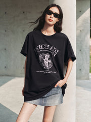 Women's Loose-Fit Vintage Graphic T-Shirt
