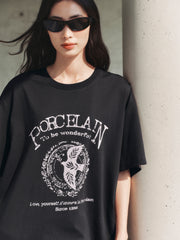 Women's Loose-Fit Vintage Graphic T-Shirt