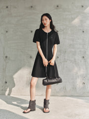 Women's Slim-Fit Paneled Mini Dress