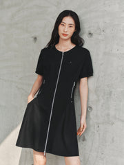 Women's Slim-Fit Paneled Mini Dress