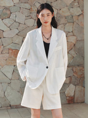 Women's Basic Lyocell Blazer