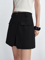 Women's Lyocell High-Waist Curved Cargo Pants