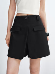 Women's Lyocell High-Waist Curved Cargo Pants