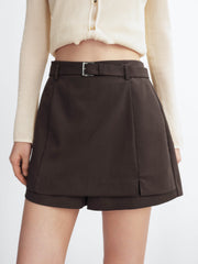 Women's Lightweight High-Waist A-Line Wide Shorts