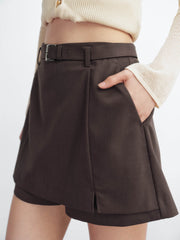 Women's Lightweight High-Waist A-Line Wide Shorts