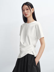 Women's Slim-Fit Asymmetric T-Shirt