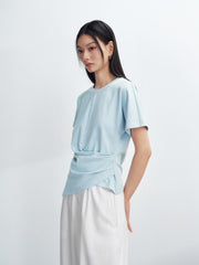 Women's Slim-Fit Asymmetric T-Shirt