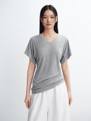 Women's Lyocell-Blend V-Neck T-Shirt
