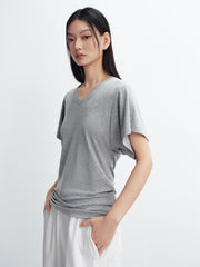 Women's Lyocell-Blend V-Neck T-Shirt