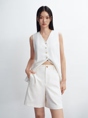 Women's Minimal Vest and Shorts Set