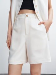 Women's High-Waist Straight Shorts
