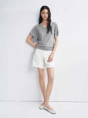 Women's Lyocell-Blend V-Neck T-Shirt