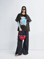 Women's Dumbo Applique Short Sleeve T-Shirt