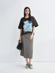 Women's Dumbo Applique Short Sleeve T-Shirt