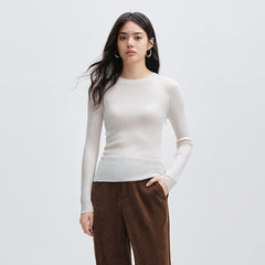 Women's Round Neck Wool Pullover