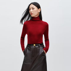 Women's Turtleneck Wool Pullover