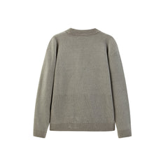 Men's Mock Neck Textured Pullover