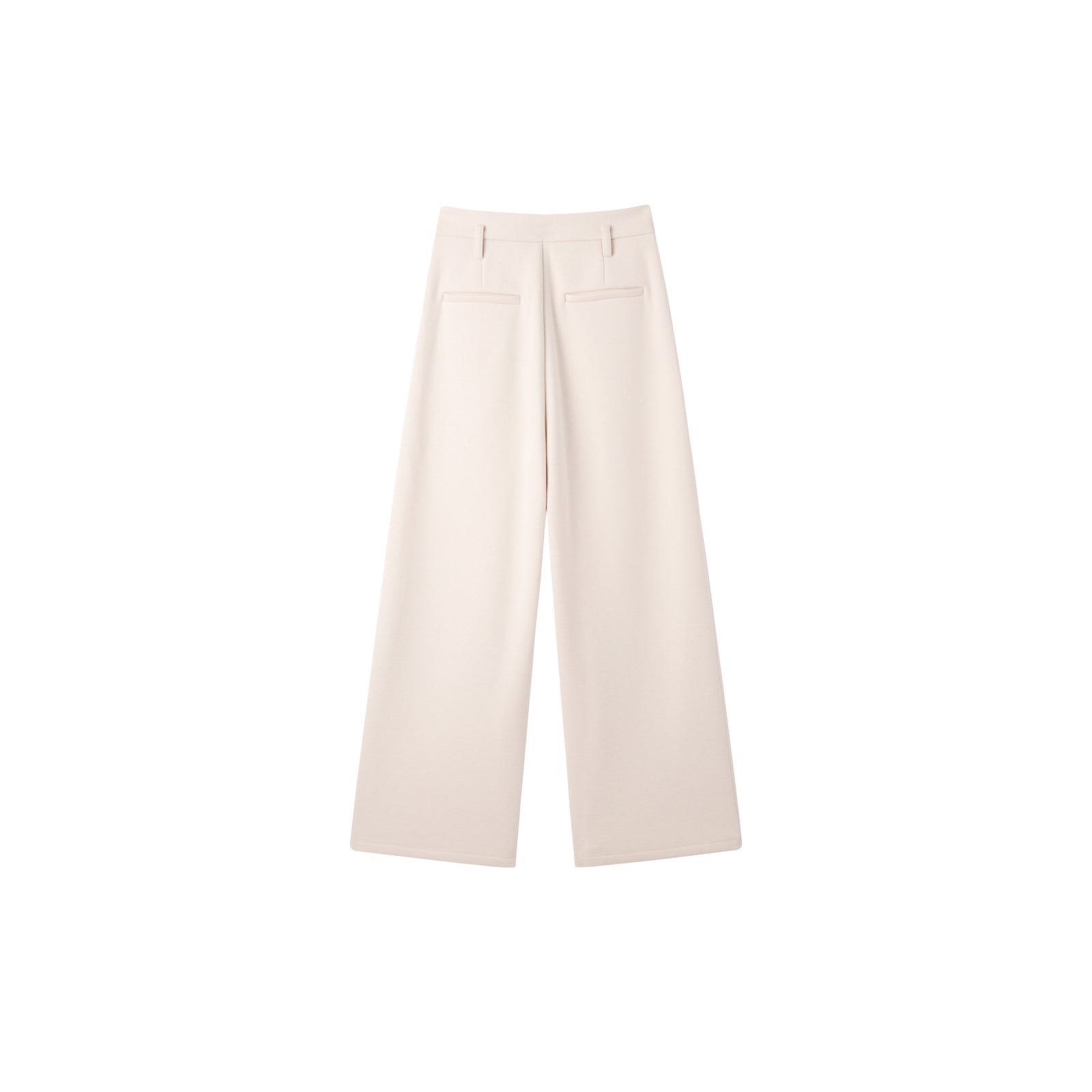 Women's Beige Basics Wide Leg Pants