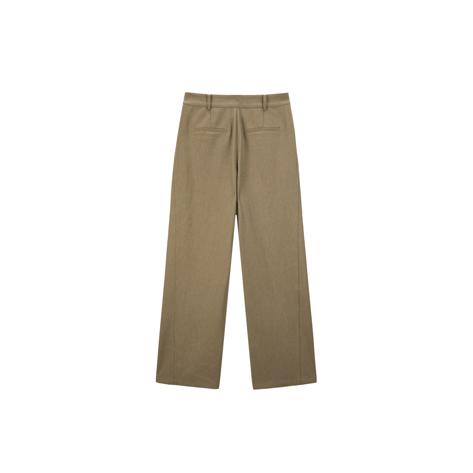 Women's Khaki High Waist Wide Leg Pants