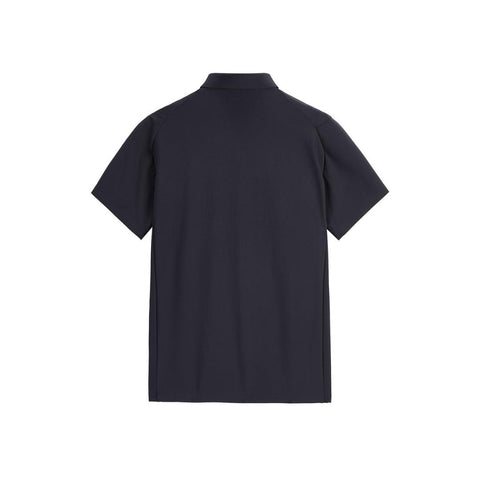 Peacebird Men *US Final Sale* Men's Plain Black Polo Shirts