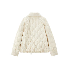 Women's Lightweight Puffer Jacket with Drawstring Hem