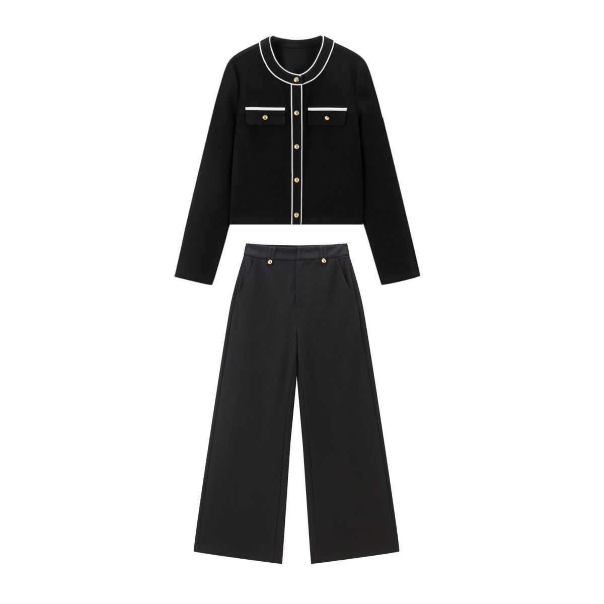 Women's Classic Tweed-Inspired Set