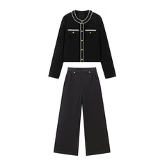 Women's Classic Tweed-Inspired Set