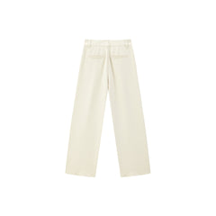 Women's High Waist Straight Trousers