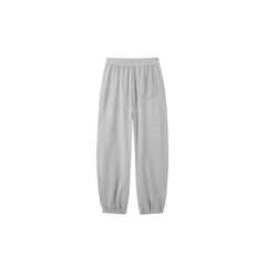 Women's Gray Spliced Knit Pants