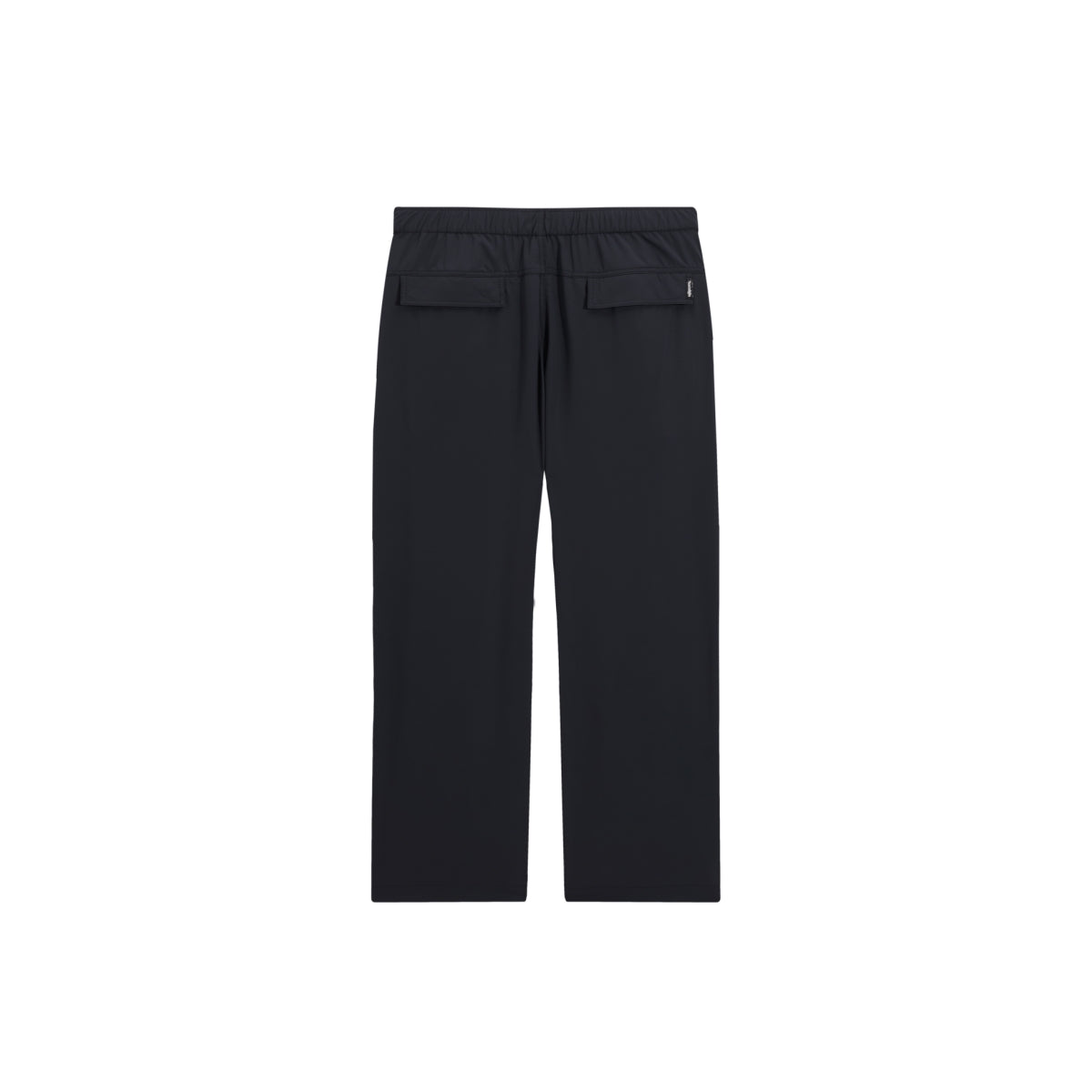 Men's Black Outdoor Pleated Straight Pants