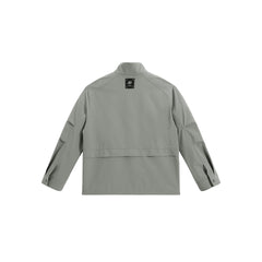 Men's Spliced Stand Collar Jacket