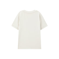 Women's Raised Letter Embroidery T-Shirt