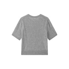 Women's Cashmere-Blend Short-Sleeve Knit Top