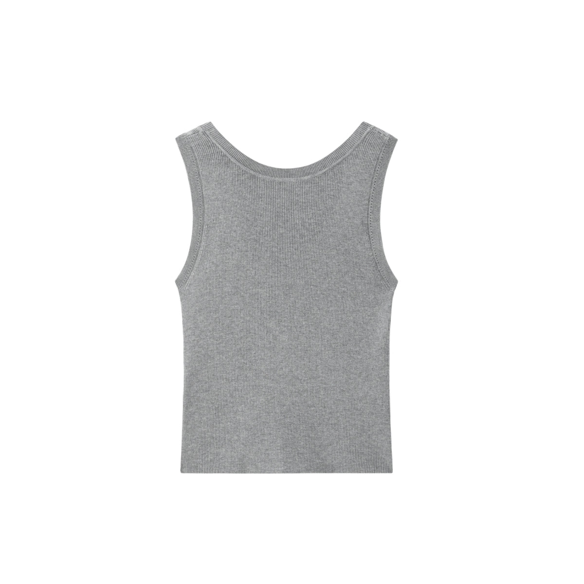 Women's Solid U-Neck Knit Tank Top