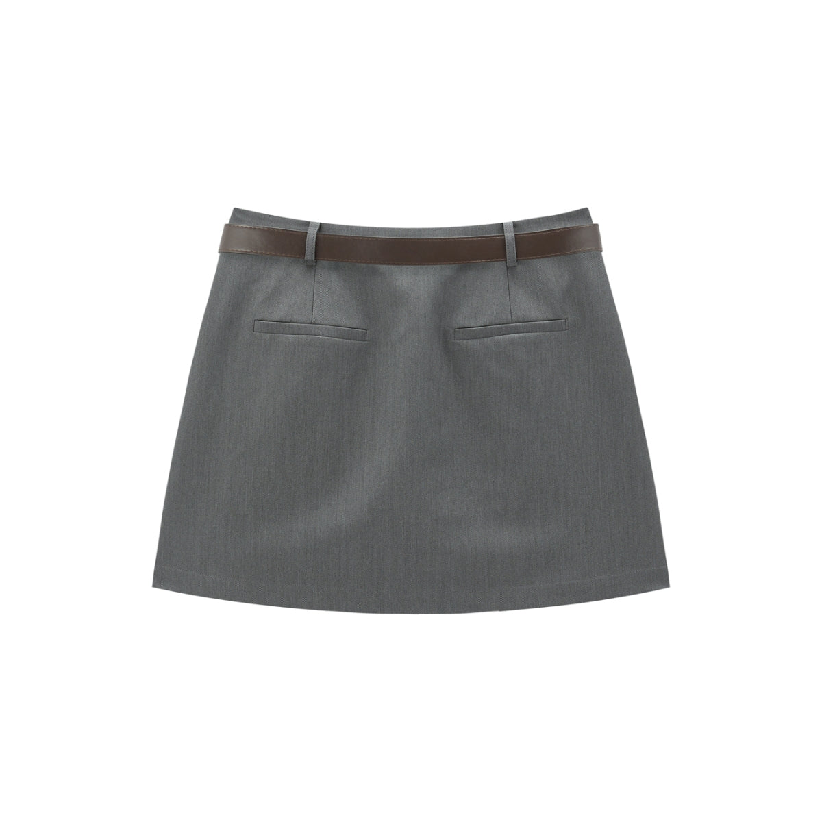 Women's Statement A-Line Mini Skirt with Belt
