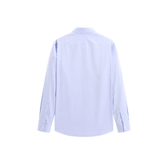 Men's Blue Wrinkle-Free Long-Sleeve Shirt