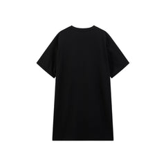 Women's Graphic T-Shirt Dress with Sleeve Cutouts