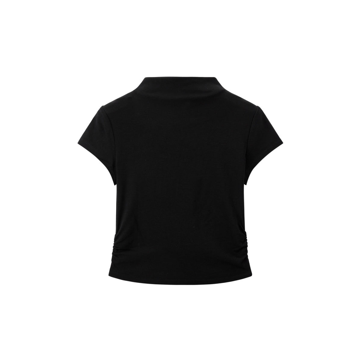 Women's Mock Neck Slim-Fit Solid T-Shirt