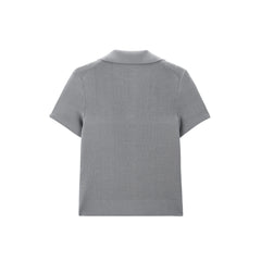 Women's Solid Antibacterial Knit Polo Shirt
