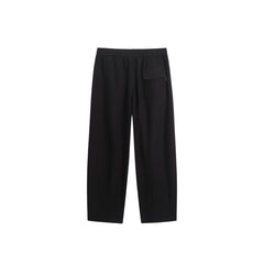 Men's Solid Textured Wide Leg Pants