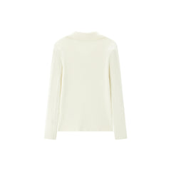 Women's Cable-Knit Collared Two-Way Zip Cardigan