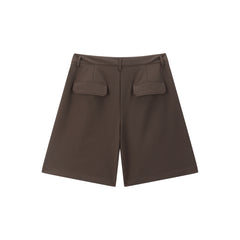 Women's Brown Utility-Inspired Casual Set