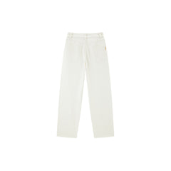 Women's Washed High-Waist Straight-Leg Jeans